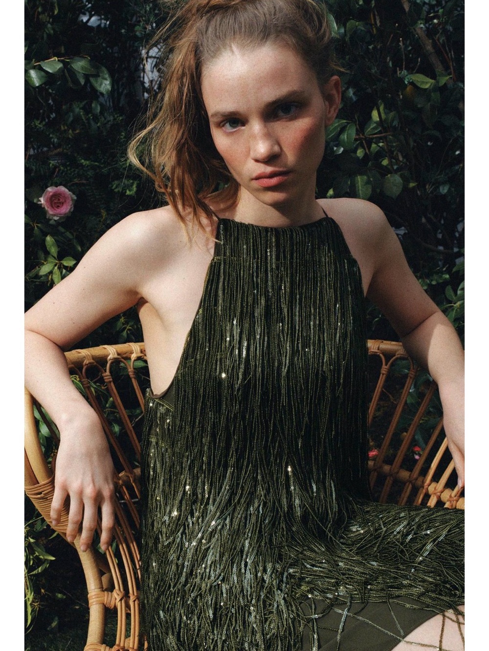 Zara Collection Fringed Sequin Dress NWT